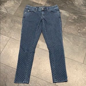 Merona polka dot skinny jeans